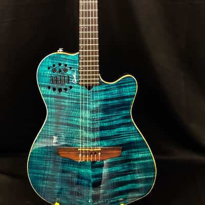 Godin Multiac acs slim synth Roland gk 2000’s Teal image 1