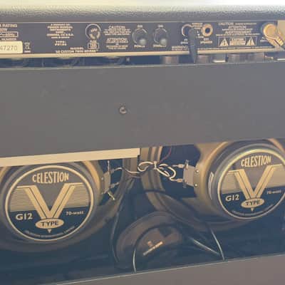 USED Fender '68 Custom Twin Reverb (2018) 2x12 100w Tube Amp Combo Amplifier Black Tolex image 3
