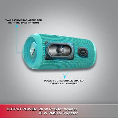Cerwin-Vega VEGAMINI VMGRN Portable Bluetooth Hand Held Speaker with Strap,Green image 2