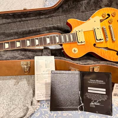 2015 Gibson Memphis ES-Les Paul Double Cream VOS – Lemon Burst – Rare Factory Dual DiMarzio Model - 1 of 150 Produced image 5