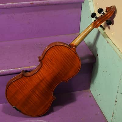 1920s German Fine-Quality Strad-Copy 4/4 Violin (VIDEO! Fresh Adjustments, Ready) image 10