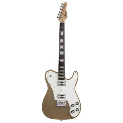 Schecter PT Fastback Electric Guitar, Gold Top image 2