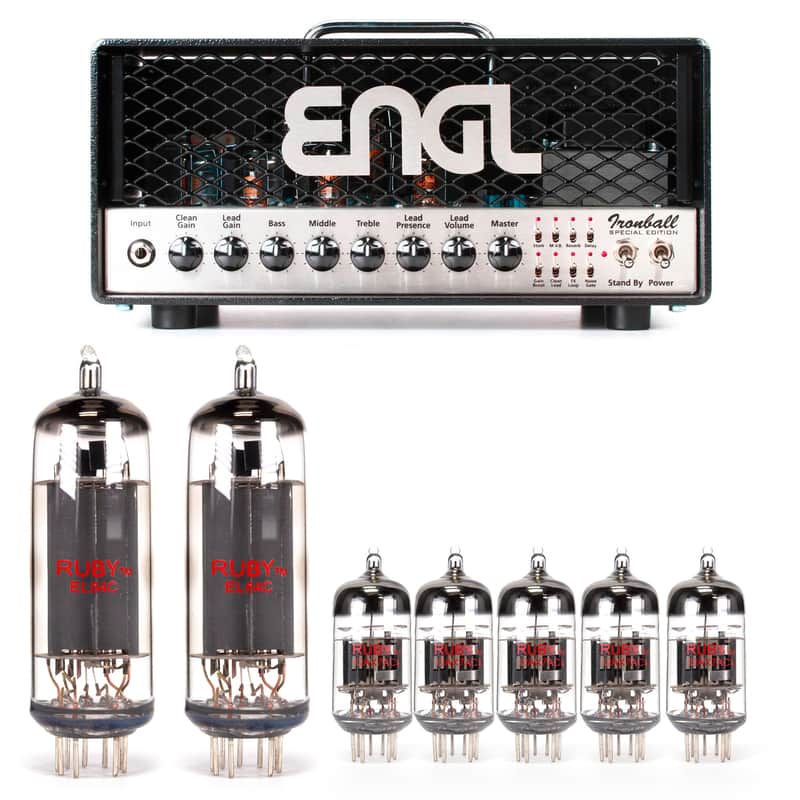 Engl Amplifiers Ironball Special Edition 20W Tube Kit - RUBY Kit image 1