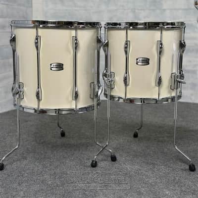 Yamaha Recording Custom 5pc Drum Set 22/10/12/14/16 Polar White image 4