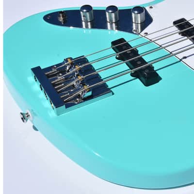 Ankh Instruments 35" scale,Left Hand, Jazz Bass, Bahama Green 2020 Bahama Green image 4