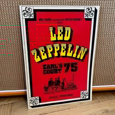 Vintage Original 1975 Led Zeppelin Earls Court Concert Programme