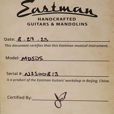 Eastman MD505 Mandolin #N2500813 image 3