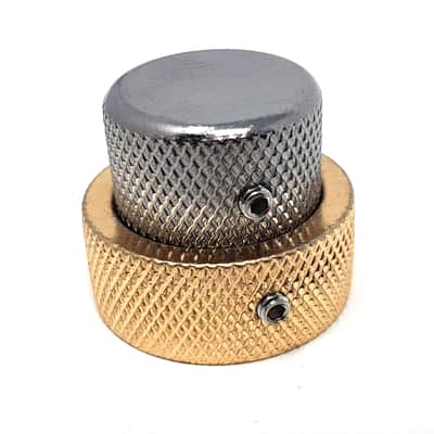 Brio Concentric Stacked Knobs for Jazz Bass Gold Nickel Black image 11