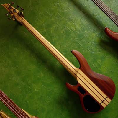 ESP LTD B-5E Neck-thru active 5-string bass (Mahogany top version) image 2