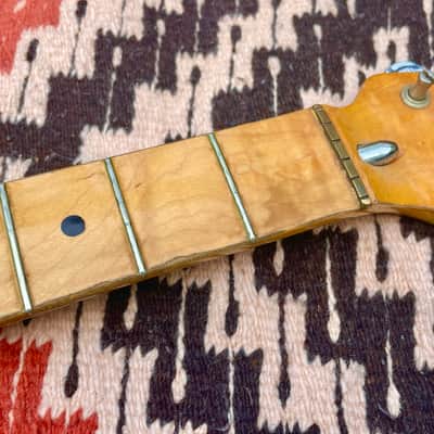 Vintage 1970's Fender Stratocaster Guitar Neck Maple Circa 1973 with Tuners image 13