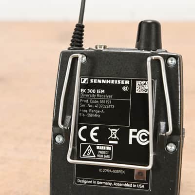 Sennheiser ew 300 IEM G3 Wireless In-Ear Monitoring System - 516-558 MHz CG015AD image 15