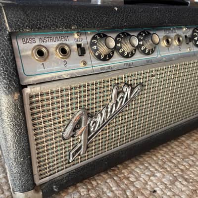 Fender Bassman "Drip Edge"  50-Watt Guitar Amp Head 1968 - 1969 - Silverface image 2