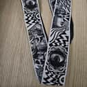 Dunlop ILD04 I Love Dust Strap 2010s - Black/White Skulls
