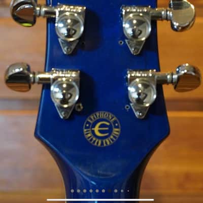 Epiphone Ace Frehley Blue Burst Silver Sparkle 1997 - Gloss image 9