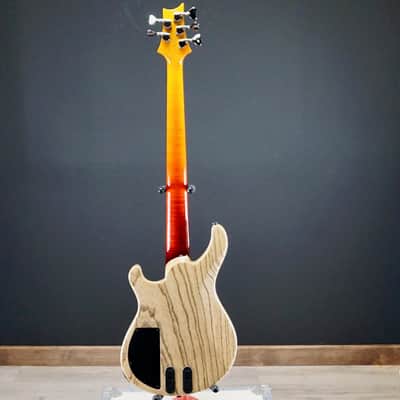PRS NOS 2017 Namm Show Private Stock Gary Grainger 5 String Fretless Bass Dragons Breath Glow image 11