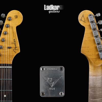 2010 Fender Custom Shop Masterbuilt Yuriy Shishkov 1960 Stratocaster Fiesta Red Relic MusicMesse NAMM NOS One Off Abigail Ybarra Hand-Wound image 8