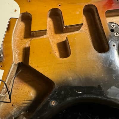 Fender Stratocaster Sunburst 1975 - sunburst image 19