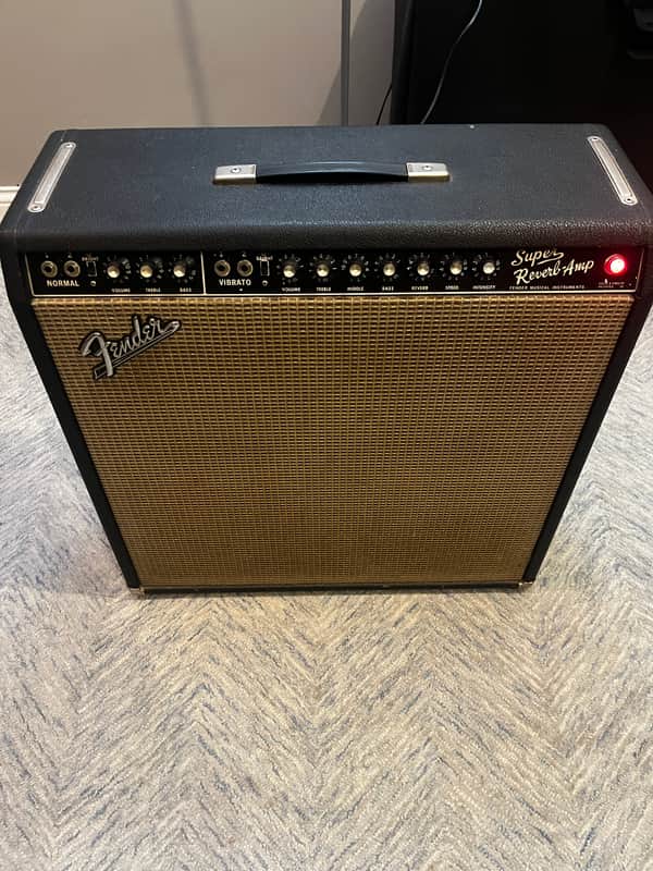 Fender Super Reverb 2-Channel 40-Watt 4x10" Guitar Combo 1963 - 1967 - Black Panel image 1