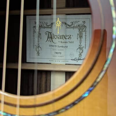 Alvarez Yairi DYM70 Acoustic, w/case, setup, & shipping image 3