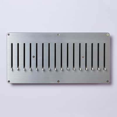 16n Faderbank hairline finished aluminium panel image 3