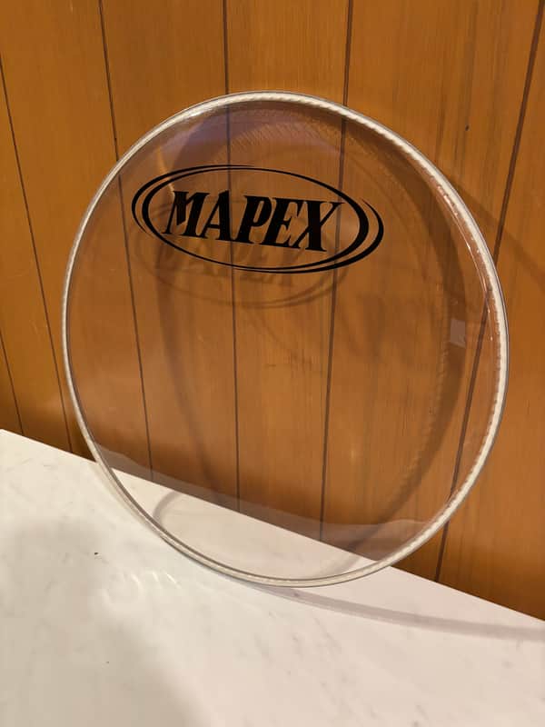 18” Clear Resonant Head - Mapex Logo image 1