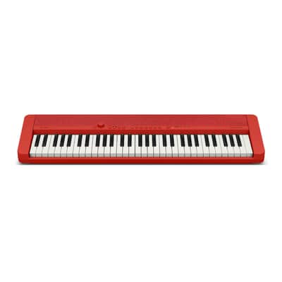 Casio Casiotone CT-S1 61-Key Touch Response Portable Keyboard (Red)