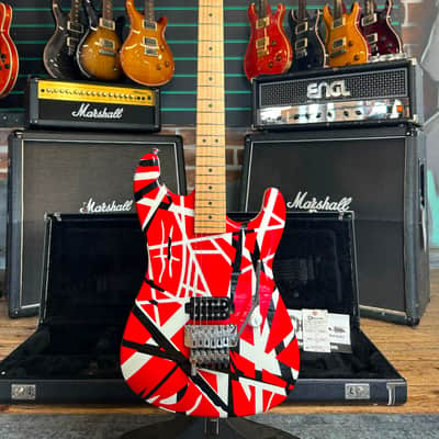 Charvel EVH Art Series Red/White/Black Stripe 2006 Electric Guitar image 1