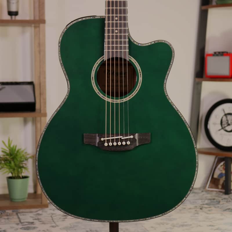 Takamine LTD2025 Limited Edition Acoustic Guitar - Ebony Fingerboard, Green image 1