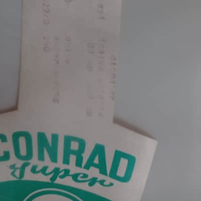 Conrad  20" ( NOS) better drum head Original Vintage  70s-80s  - Vintage White image 3