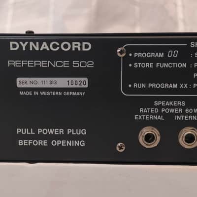 DYNACORD Reference 502 Vollröhren Topteil programmierbar 16 Speicherplätze NOS image 7