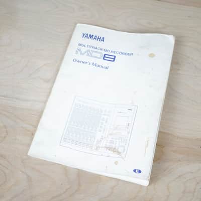 Yamaha MD8 Multitrack MD Recorder 1999 w/ Minidisc, Manual image 2