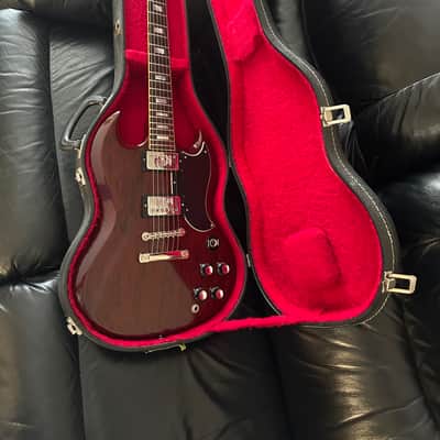 Vintage  Gibson  SG Standard  1972 All Original Heritage Cherry Rare Embossed  Pickups image 2