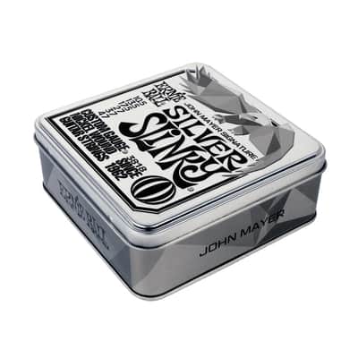 Ernie Ball John Mayer Silver Slinky Electric Guitar Strings 3-Pack Tin 10.5-47 Gauge image 2