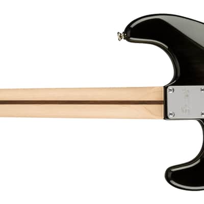 Squier Affinity Series Stratocaster FMT HSS - Maple Fingerboard - Black Pickguard - Black Burst image 3