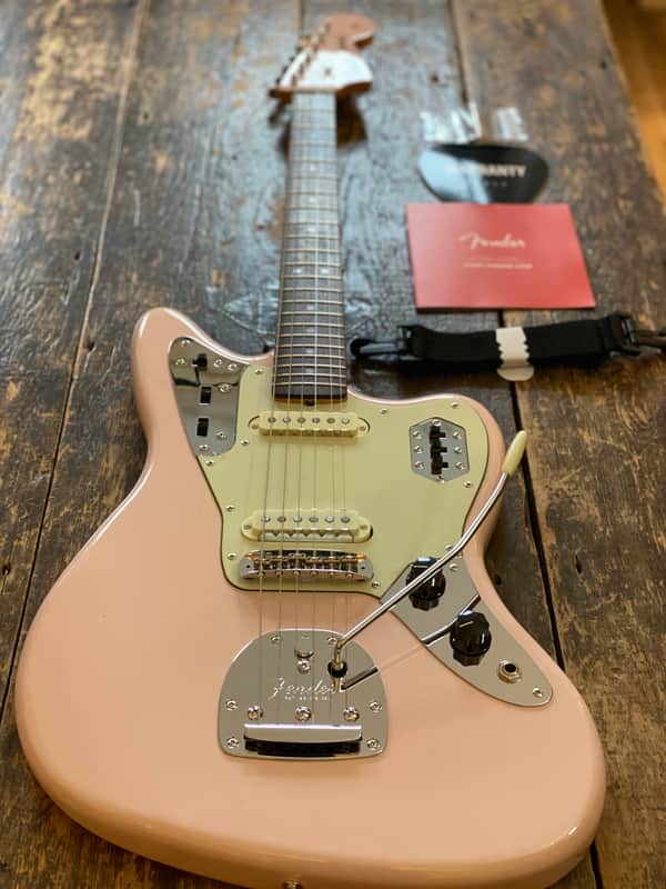 Fender Japan Limited Edition Traditional 60's Jaguar FSR Shell Pink w/ MH Unplayed w/ Softcase & Docs MIJ