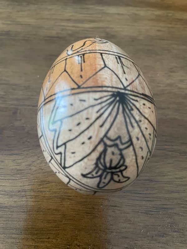 Wooden Egg Shaker Wood 2018 - Tan image 1