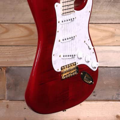 Fender Made in Japan Richie Kotzen Stratocaster Transparent Red Burst w/ Gigbag image 2