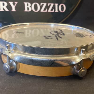 Terry Bozzio's DW - 2x8" Collector's Series Piccolo Tom - Natural Satin Oil, "Db" Autographed! image 12