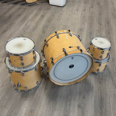 Ayotte 1999 Custom Shell Kit Acoustic Drum - Natural Blonde Gloss, Used image 3