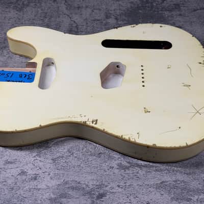 Real Life Relics 60’s Style Tele® Telecaster® Body Double Bound Aged Vintage White image 4