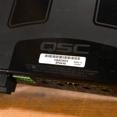 QSC SPA4-60 Four-Channel Power Amplifier CG01ZMF image 8
