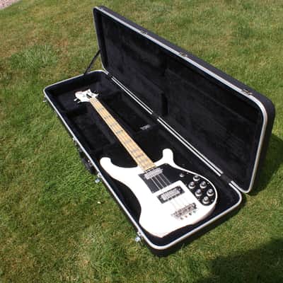 Vintage 1970's John Birch Bass In Rare Arctic White image 11