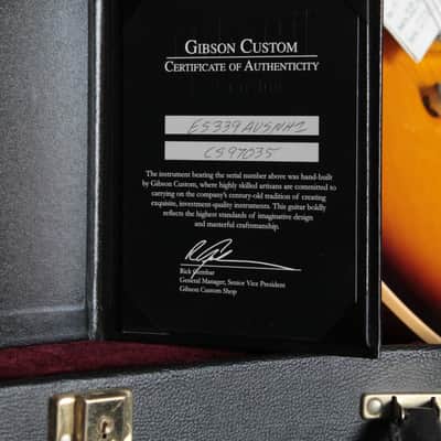 Gibson ES-339 Custom Shop 2009 - Sunburst image 4