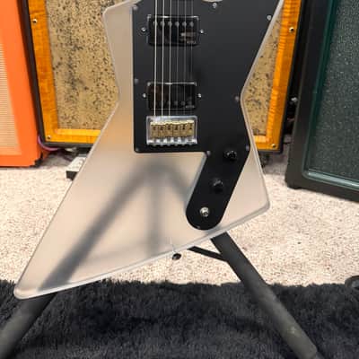 Electrical Guitar Company Custom Acrylic 2012 - Frosted acrylic and polished aluminum neck image 2