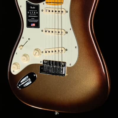 Fender American Ultra Stratocaster Maple Fingerboard Mocha Burst Left-Hand (890) image 1