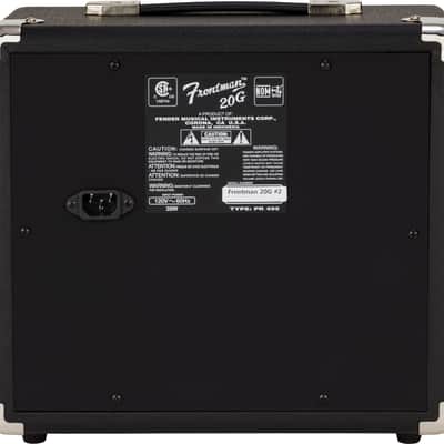 Fender Frontman 20G Guitar Combo Amp 2311500000 - Black image 2