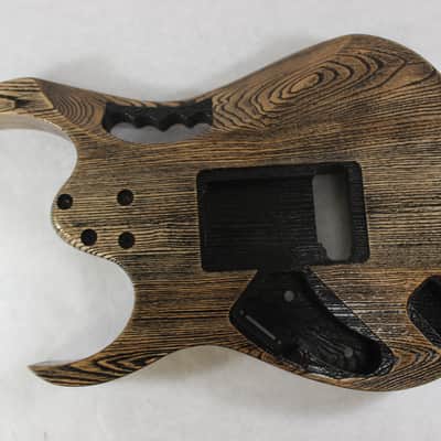 Finished Ash 6 string, Jem style guitar body, rear route, HSH, AANJ - J1201 image 3