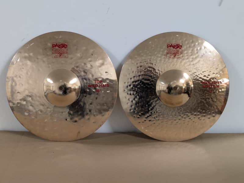 Paiste 15" 2002 Wild Hi-Hat Cymbals (Pair) 1980 - 2011 - Brilliant image 1