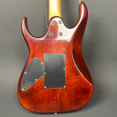 Ibanez EX370FM 1991 Transparent Amber Sunburst Flame Maple MIK w/ Hard Case image 7