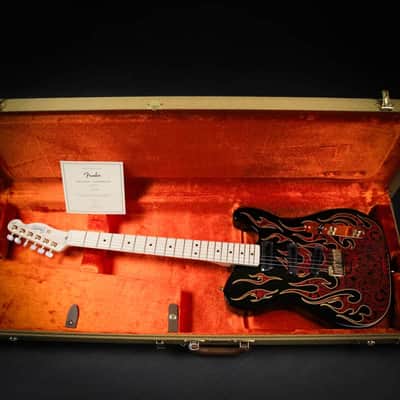 New 2022 Fender James Burton Telecaster Red Flames Great Player & Sound With Tweed Case image 11